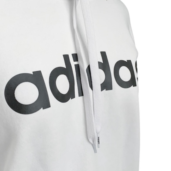 Adidas White Logo Hoodie - Picture 5 of 9